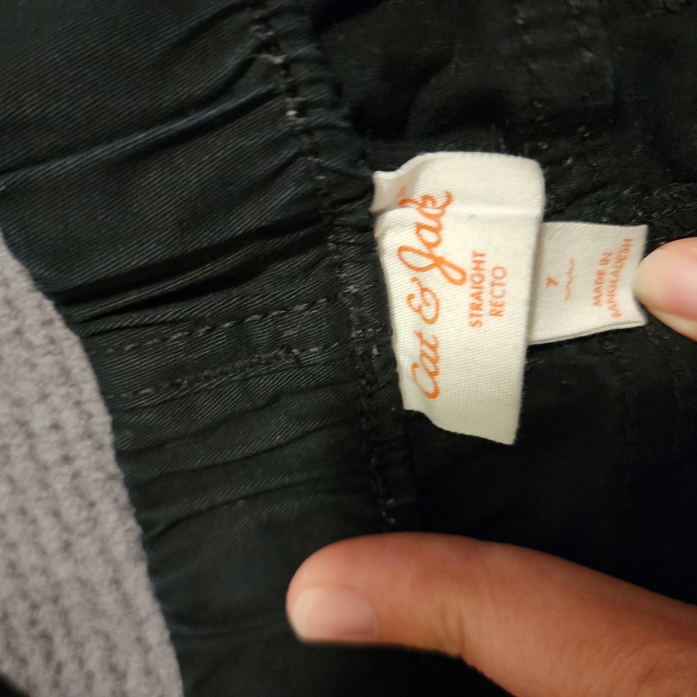 Cat & Jack Black Kids Casual Bottoms